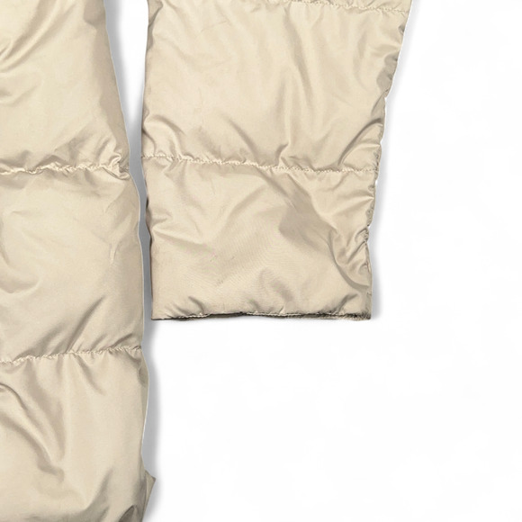 Montbell Jacket Womens MEDIUM Beige Puffer Down Outdoor Quilted Lightweight - Picture 6 of 12